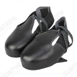 1 Pair Real Leather Men Women Safety Shoe Covers Wearproof Anti-slip Security Shoe Toes Protection Cover 1 Pair Real Leather Men Women Safety Shoe Covers Wearproof Anti-slip Security Shoe Toes Protection Cover