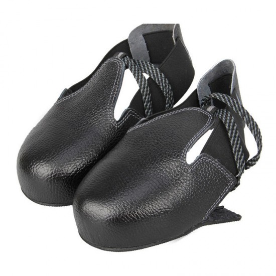 1 Pair Real Leather Men Women Safety Shoe Covers Wearproof Anti-slip Security Shoe Toes Protection Cover