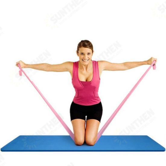 1.5m 2m TPE Yoga Resistance Bands Stretching Bands Highly Elastic Flat Fitness Bands