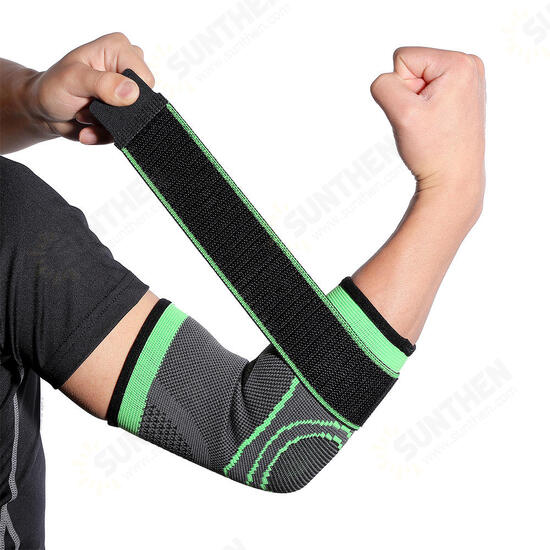 1PC Breathable Elbow Guard Comfort Anti Fatigue Compression Sport Elbow Support Fitness Protective Gear