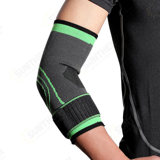 1PC Breathable Elbow Guard Comfort Anti Fatigue Compression Sport Elbow Support Fitness Protective Gear