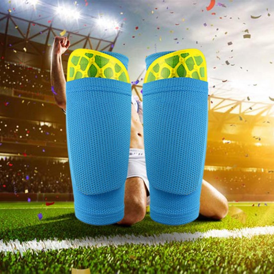 1PC Nylon Soccer Protective Leg Shin Guard Sock Football Pads Leg Sleeve Support With Pocket