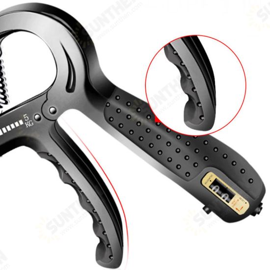 5-60kg Adjustable PP+TPR+Stainless Steel Spring Finger Trainer Counter Hand Gripper Strength Trainer Grip Fitness Equipment