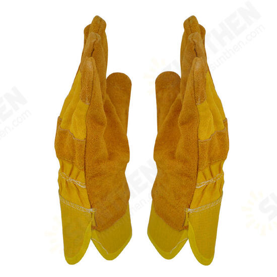 Leather Welding Gloves Wearproof Cut-Resistant Anti-stab Security Protection Fitness