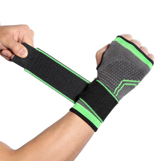 Breathable Wrist Support Palm Protection Adults Weight Lifting Sports Bracers Gym Fitness Protective Gear