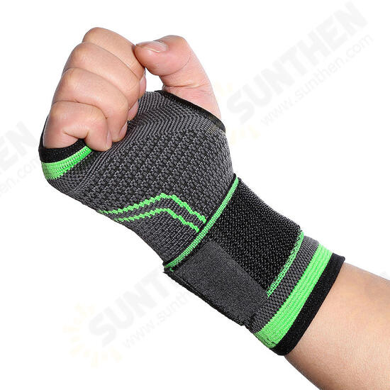 Breathable Wrist Support Palm Protection Adults Weight Lifting Sports Bracers Gym Fitness Protective Gear