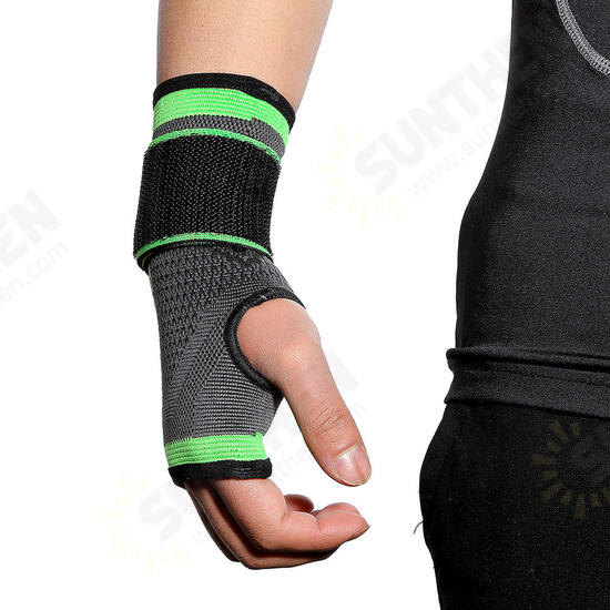 Breathable Wrist Support Palm Protection Adults Weight Lifting Sports Bracers Gym Fitness Protective Gear