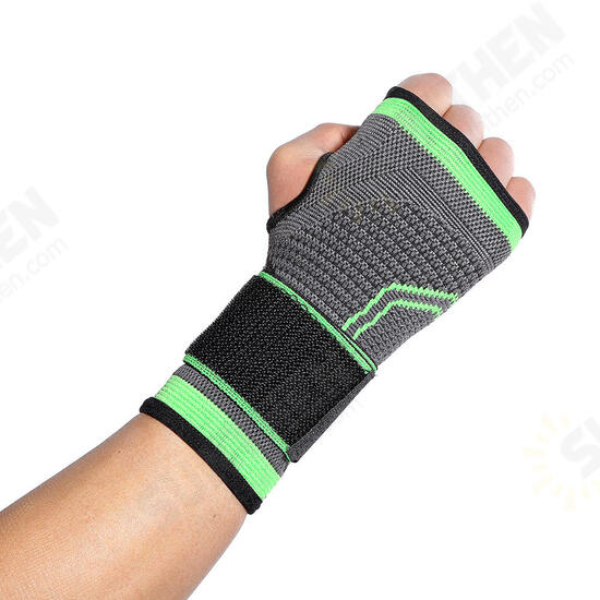 Breathable Wrist Support Palm Protection Adults Weight Lifting Sports Bracers Gym Fitness Protective Gear