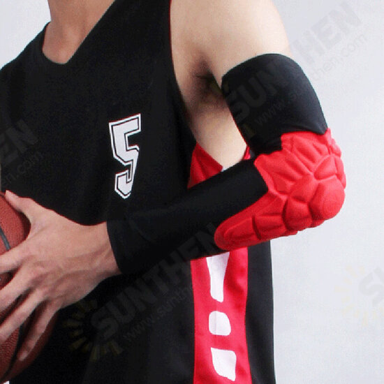 Polyester Fiber Elbow Sleeve Guards Fitness Protective Pads Anti Collision Elbow Support Arm Guard