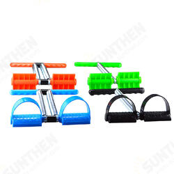 Single/Double Spring Resistance Bands Elastic Pedals Fitness Exerciser Yoga Abdominal Puller