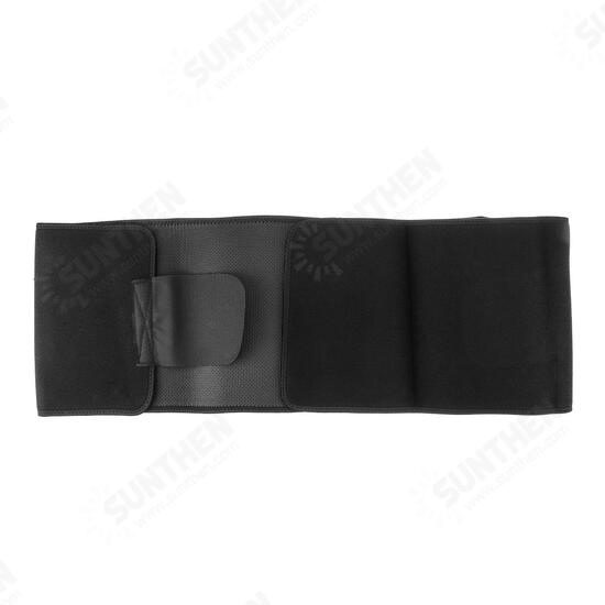 Sports Fitness Body Shaping Waist Belt Elastic Pressure Straining Waist Support - Black