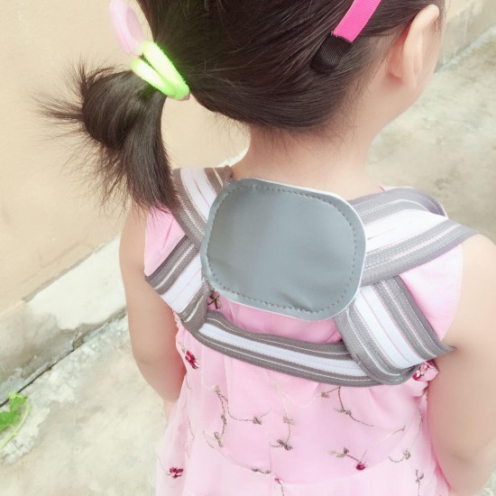 Kids Adjustable Shoulder Support Belt Humpback Corrector Breathable Back Support