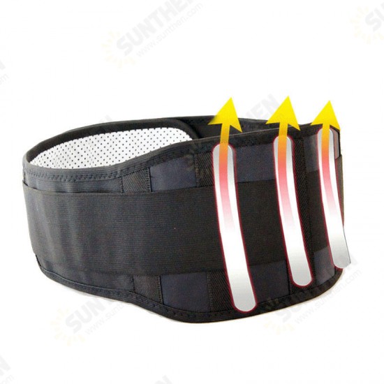 Waist Protection Adjustable Lumbar Support Sports Exercise Belt Massager Fitness Protective Gear