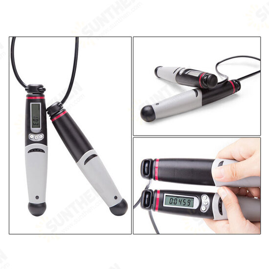 3M Adjustable Jump Rope With LCD Digital Counter Fitness Skipping Rope for Indoor/Outdoor Training Workout 3M Adjustable Jump Rope With LCD Digital Counter Fitness Skipping Rope for Indoor/Outdoor Training Workout