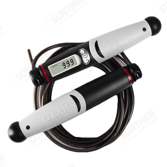 3M Adjustable Jump Rope With LCD Digital Counter Fitness Skipping Rope for Indoor/Outdoor Training Workout 3M Adjustable Jump Rope With LCD Digital Counter Fitness Skipping Rope for Indoor/Outdoor Training Workout