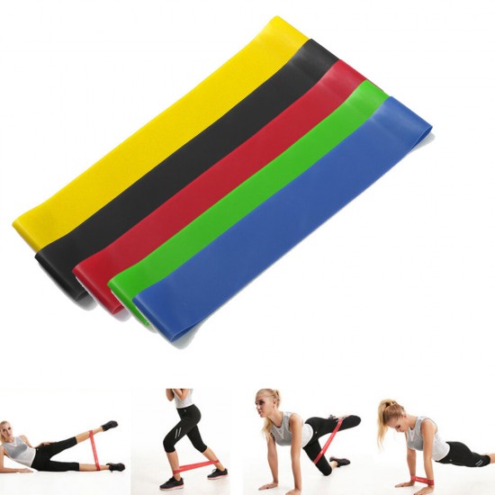 Latex Yoga Resistance Bands Strength Training Elastic Ring Fiteness Gym