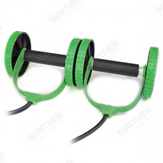 Multifunction Fitness Equipment Ab Roller Pedal Sit-up Pull Rope Training Muscle Abdominal Exercise Tools