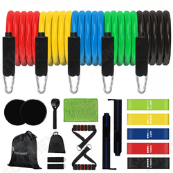 Resistance Bands Set 150lbs Sport Elastic Band Expander Rubber Bands with Door Anchor Wrist Braces Legs Ankle Straps Core Sliders Storage Bag for Fitness Resistance Bands Set 150lbs Sport Elastic Band Expander Rubber Bands with Door Anchor Wrist Braces Legs Ankle Straps Core Sliders Storage Bag for Fitness