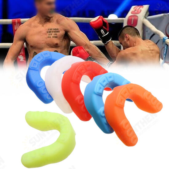 Silicone Mouth Guard Gum Shield Boil Bite Teeth Protection for MMA Boxing Braces