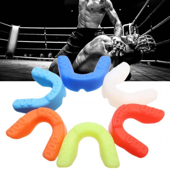 Silicone Mouth Guard Gum Shield Boil Bite Teeth Protection for MMA Boxing Braces