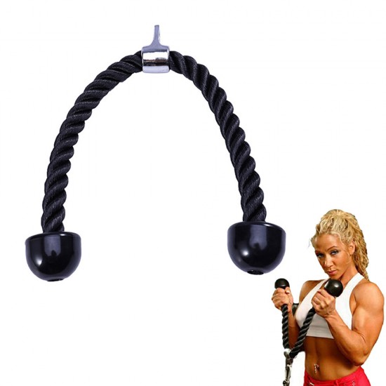 Tricep Rope 70cm Abdominal Pull Down Muscle Training Pull Rope Sport Fitness Exercise Tools