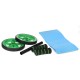 Two-wheel Sponge Sleeve Abdominal Wheel Roller w/ Knee Pad Home Muscle Training Abs Fitness Trainer