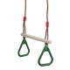 Wooden Hand Rings Climbing Swing Seat Toy Outdoor Sports Fitness Children Supplies Disc Monkey Kids Garden Accessories Toys Gift