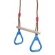 Wooden Hand Rings Climbing Swing Seat Toy Outdoor Sports Fitness Children Supplies Disc Monkey Kids Garden Accessories Toys Gift