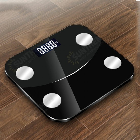 180KG Measurement Range Bluetooth Weight Scale With Smart APP LED Digital Display Bathroom Body Weight Scale