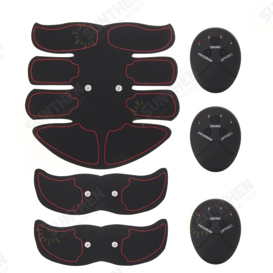 6-Modes Abdominal Muscle Stimulator Set ABS EMS Trainer Body Fitness USB Rechargeable Body Shaping Equipment 6-Modes Abdominal Muscle Stimulator Set ABS EMS Trainer Body Fitness USB Rechargeable Body Shaping Equipment