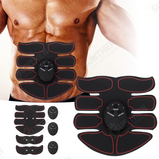 6-Modes Abdominal Muscle Stimulator Set ABS EMS Trainer Body Fitness USB Rechargeable Body Shaping Equipment 6-Modes Abdominal Muscle Stimulator Set ABS EMS Trainer Body Fitness USB Rechargeable Body Shaping Equipment