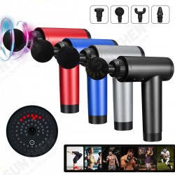 6-Modes Profession Massager With 4 Massage Heads Electric Deep Fascia Massager Muscle Pain Relaxation Exercising Slimming Tools 6-Modes Profession Massager With 4 Massage Heads Electric Deep Fascia Massager Muscle Pain Relaxation Exercising Slimming Tools
