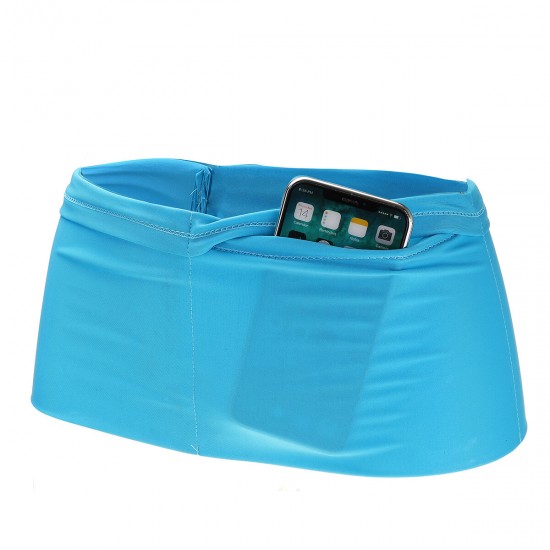 6 Pockets Breathable Fabric Running Waist Belt Pouch Jogging Phone Bag Cycling Waist Packbag