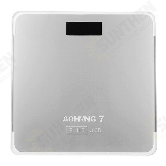 7 Plus USB Version 180kg LCD Electronic Digital Tempered Glass Body Weight Scale 7 Plus USB Version 180kg LCD Electronic Digital Tempered Glass Body Weight Scale