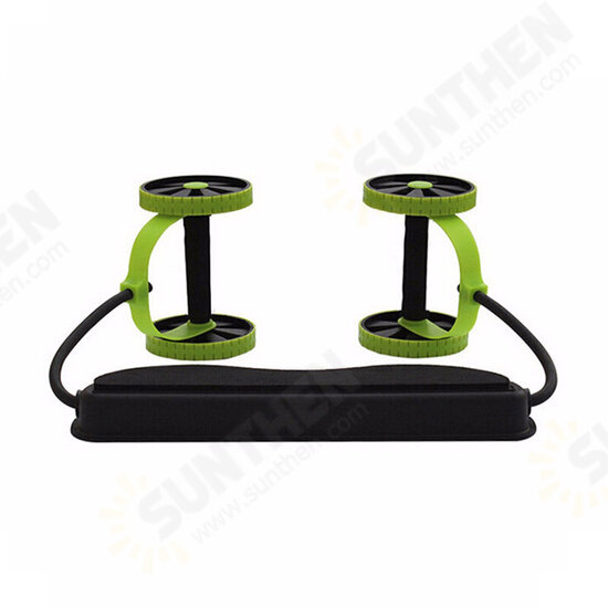 Abs Exercise Wheels Roller Stretch Elastic Abdominal Pull Rope Abdominal Muscle Trainer Home Fitness Equipment