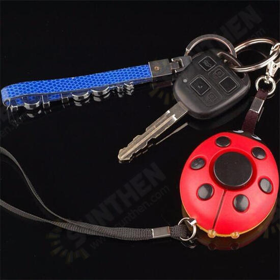 Beatles Portable Mini Speaker Defense Personal Alarm Key Chain With LED Flashlight For Women