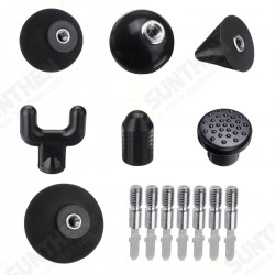 Black Professional Muscle Body Massager Replace Heads For Therapy Fascia Relief Pains Relax Electric Massager Black Professional Muscle Body Massager Replace Heads For Therapy Fascia Relief Pains Relax Electric Massager