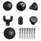 Black Professional Muscle Body Massager Replace Heads For Therapy Fascia Relief Pains Relax Electric Massager Black Professional Muscle Body Massager Replace Heads For Therapy Fascia Relief Pains Relax Electric Massager