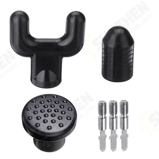 Black Professional Muscle Body Massager Replace Heads For Therapy Fascia Relief Pains Relax Electric Massager Black Professional Muscle Body Massager Replace Heads For Therapy Fascia Relief Pains Relax Electric Massager