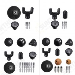 Black Professional Muscle Body Massager Replace Heads For Therapy Fascia Relief Pains Relax Electric Massager Black Professional Muscle Body Massager Replace Heads For Therapy Fascia Relief Pains Relax Electric Massager