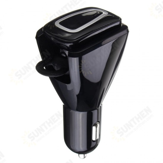 C2 Bluetooth Car Kit Handsfree Stereo Headset Dual USB In-ear Earbud Earphone C2 Bluetooth Car Kit Handsfree Stereo Headset Dual USB In-ear Earbud Earphone