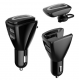 C2 Bluetooth Car Kit Handsfree Stereo Headset Dual USB In-ear Earbud Earphone