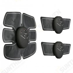 Fitness Abs Patch 6 Modes Adjustable Strength EMS Portable Abdominal Trainer Portable Home Fitness Exercise Abdominal Equipment