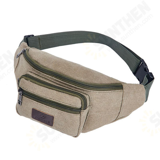 Canvas Waterproof Waist Bag Outdoor Sports Cycling Running Climbing Bags