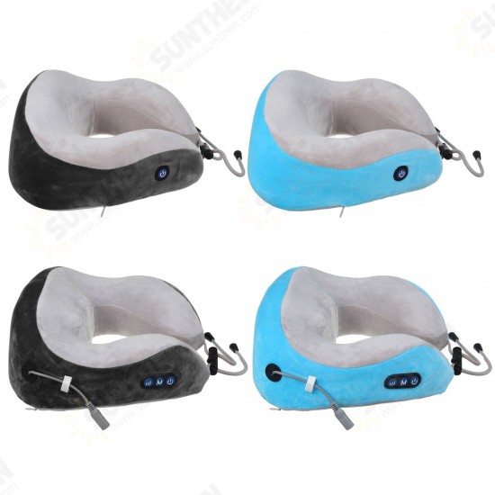 Electric U-Shaped Massager Pillow 4 Massage Heads Multifunctional Kneading Cervical Massage Pillow Intelligent Neck Protector