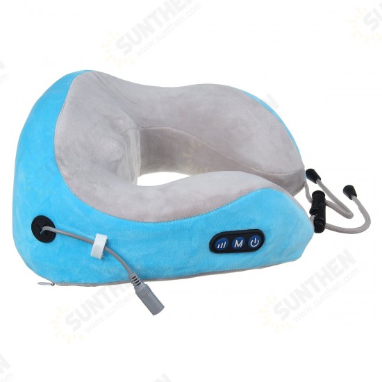 Electric U-Shaped Massager Pillow 4 Massage Heads Multifunctional Kneading Cervical Massage Pillow Intelligent Neck Protector