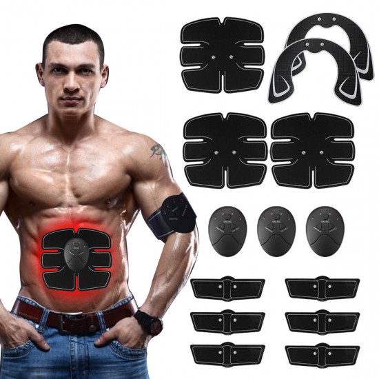 14pcs Muscle Training Gear Hip Buttocks Lifting ABS Fitness Exercise Hip Trainer Stimulator