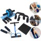 8PCS Abdominal Training Set Non-slip AB Wheel Roller Resistance Band Jump Rope Fitness Gym Exercise Tools