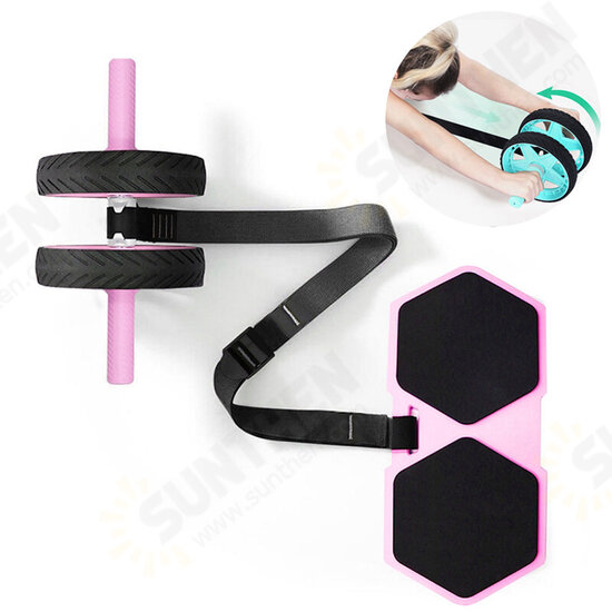 Ab Roller Non-slip No Noise Abdominal Wheel Stretch Trainer AB Rollers For Arm Waist Legs Fitness Exercise Home Bodybuilding Gym Equipment