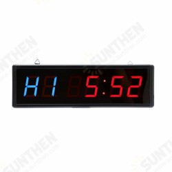 Gym Timer 6 Mode 1.5 Inch LED Interval Timer Digital Ultra-Clear with Remote Count Down/Up Wall Clock Stopwatch Fitness Timer for Home Gym Timer 6 Mode 1.5 Inch LED Interval Timer Digital Ultra-Clear with Remote Count Down/Up Wall Clock Stopwatch Fitness Timer for Home